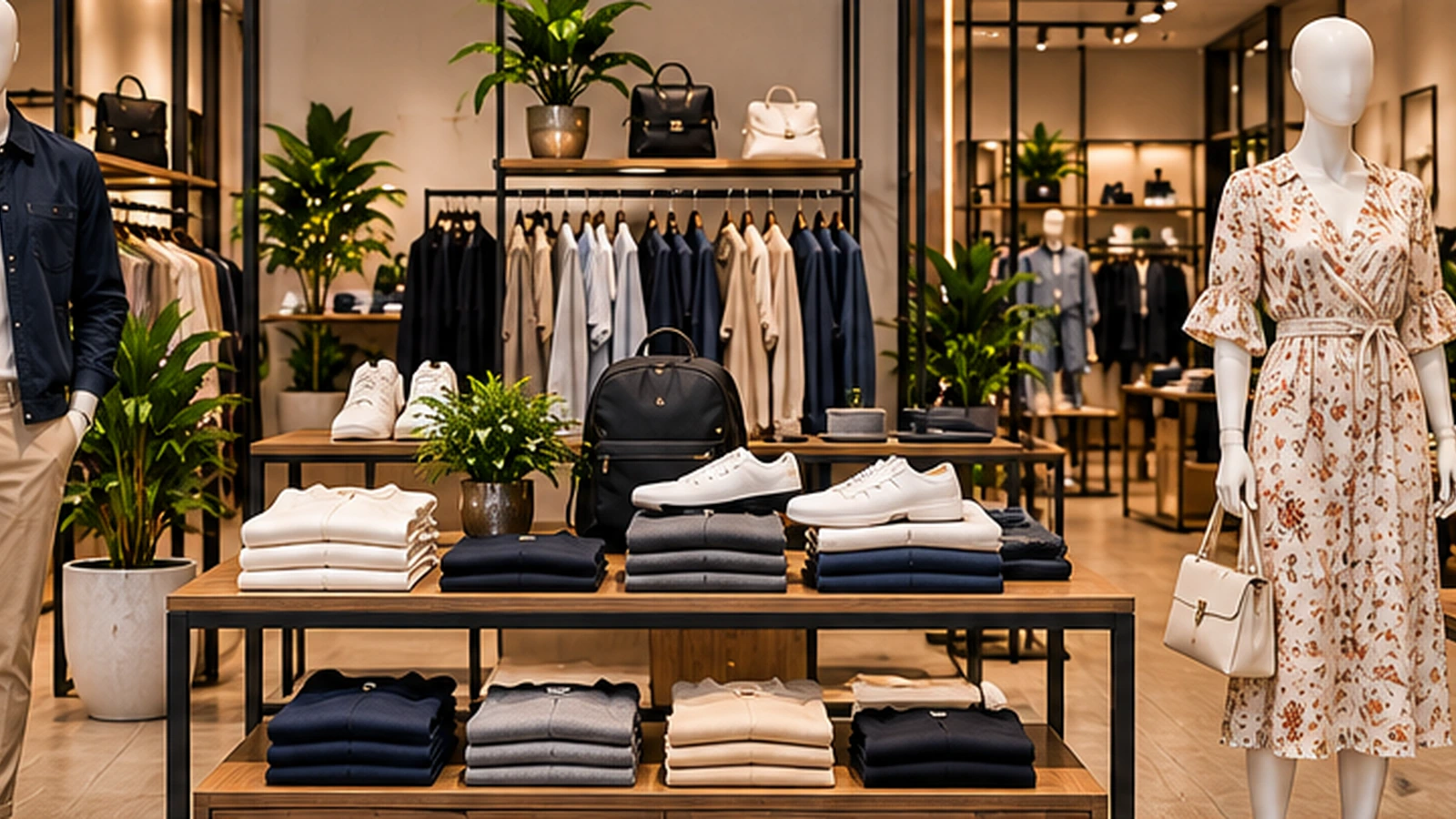 Modern moda mağazası ve güncel giyim koleksiyonları